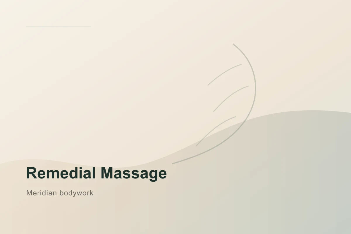 Remedial massage treatment at Levi Acupuncture